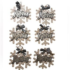 Christmas Ornaments.   Six pieces in the set